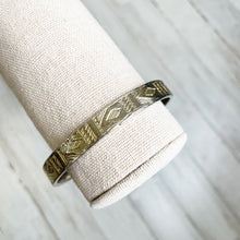Load image into Gallery viewer, Low Luv | Women&#39;s Silver Tribal Print Bangle
