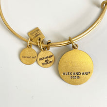 Load image into Gallery viewer, Alex and Ani | Women&#39;s Gold Completely Blessed Charm Stretch Bracelet
