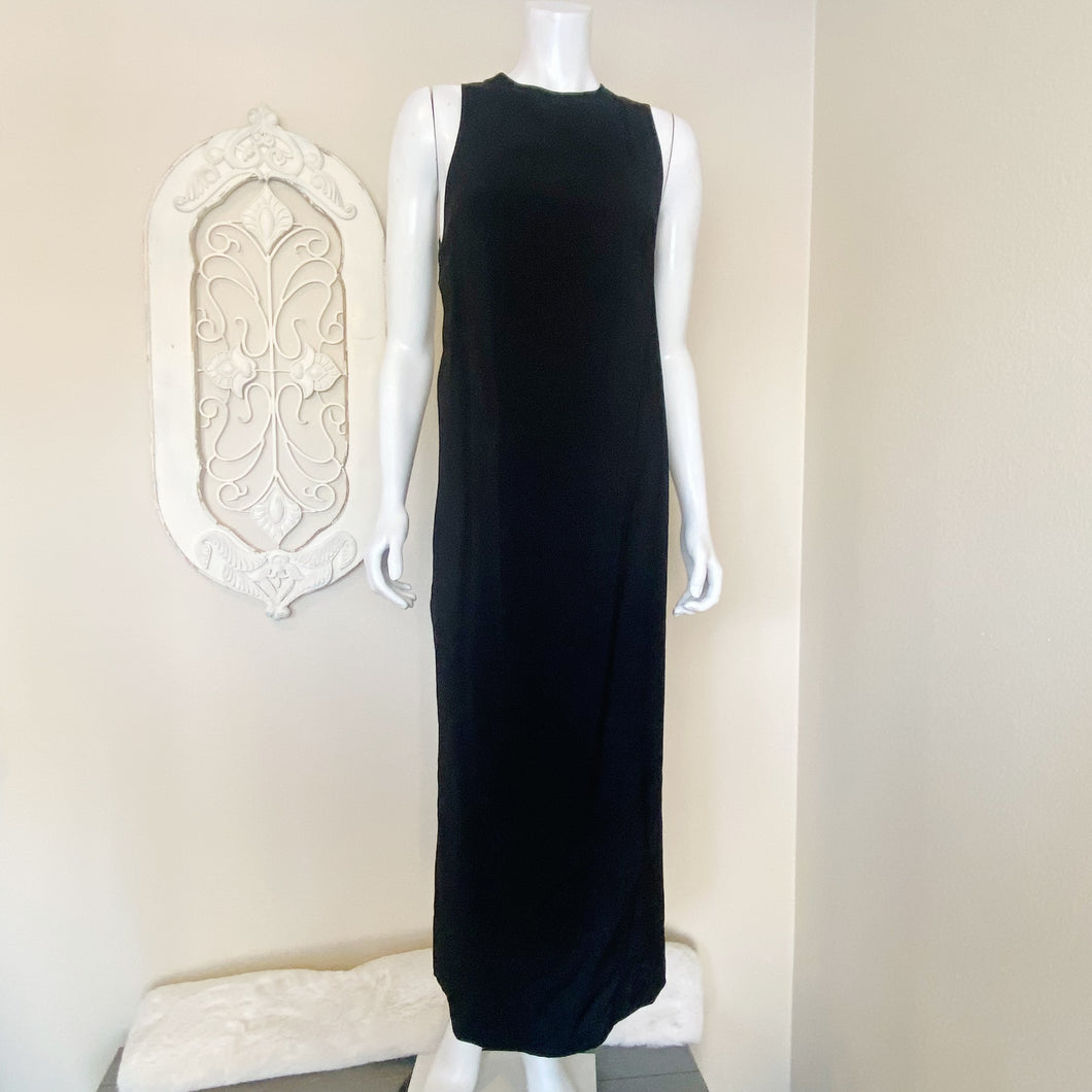 H&M | Women's Black Criss Cross Back Midi Dress with Tags | Size: S