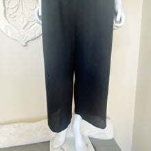 Load image into Gallery viewer, Asos | Women&#39;s Black Wide Leg Crop Jumpsuit | Size: 6

