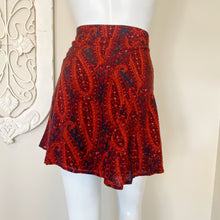 Load image into Gallery viewer, Monoprix Femme | Womens Red and Orange Floral and Paisley Print Fit and Flare Mini Skirt | Size: 8
