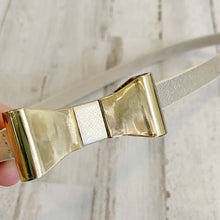 Load image into Gallery viewer, Loft | Womens Gold Thin Belt with Bow | Size: S
