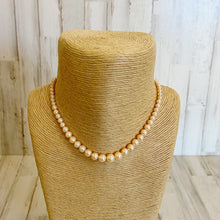 Load image into Gallery viewer, Womens Vintage Light Pink Faux Pearl Choker Necklace
