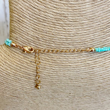 Load image into Gallery viewer, Womens Turquoise Small Dual Strand Boho Style Necklace
