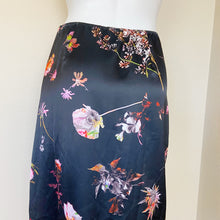 Load image into Gallery viewer, Victoria&#39;s Secret | Womens Black Floral Print and Silky Lace Slip Skirt | Size: M
