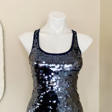 Load image into Gallery viewer, INC | Womens Navy Blue Sequin Tank Top | Size: XS
