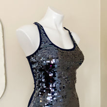Load image into Gallery viewer, INC | Womens Navy Blue Sequin Tank Top | Size: XS
