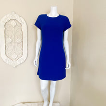 Load image into Gallery viewer, J. Crew | Womens Blue Double Faced Wool Crepe Shift Dress with Tags | Size: 8
