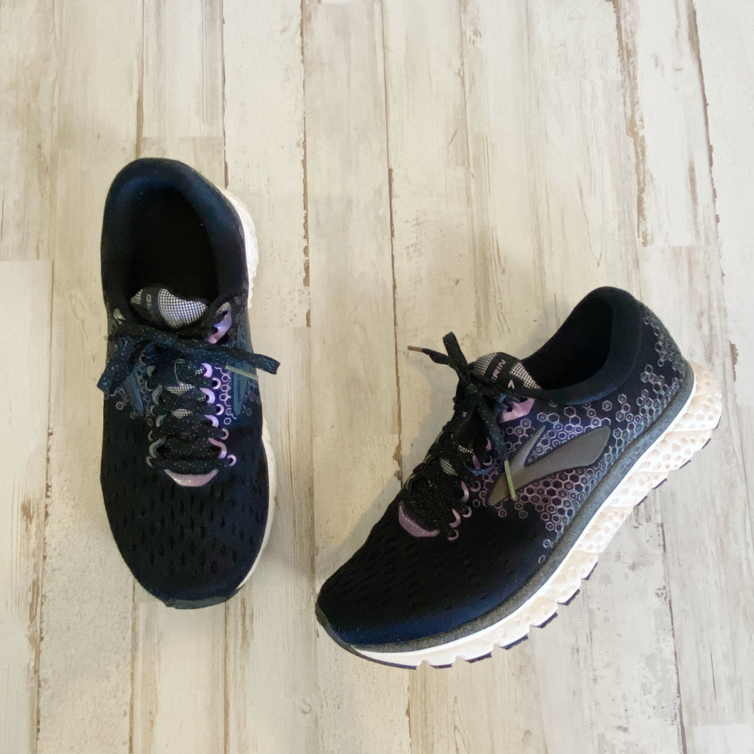 Brooks | Womens Black and Purple Glycerin 17 Running Shoes | Size: 7.5