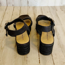 Load image into Gallery viewer, Lucky Brand | Womens Black Espadrille Strappy Platform Buckle Sandal | Size: 10
