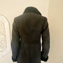 Load image into Gallery viewer, Ann Taylor | Womens Black Vegan Suede and Fur Long Coat | Size: XS
