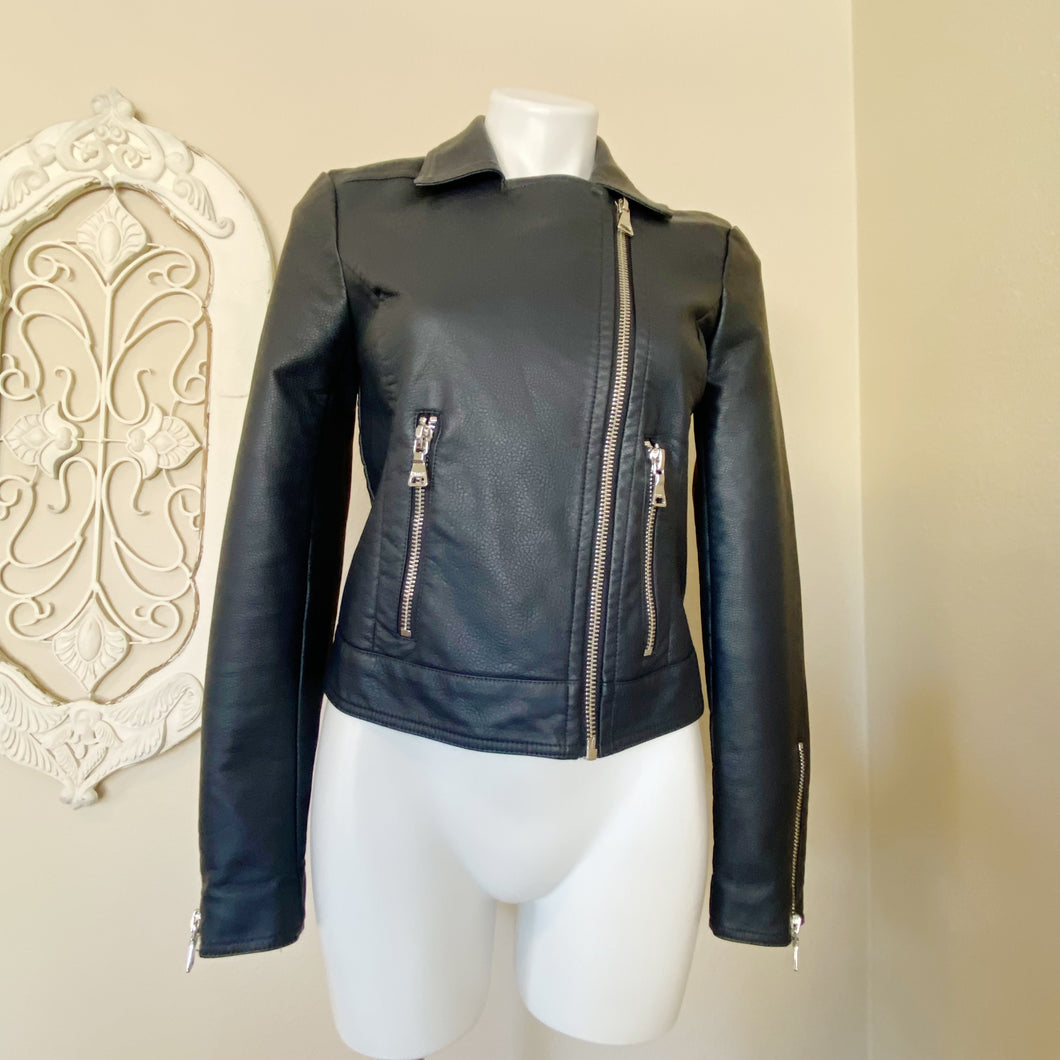 Express womens outlet leather jacket