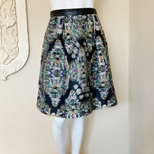 Load image into Gallery viewer, Nicole Miller | Womens Layered 3D Jewel Print Flare Skirt | Size: 4
