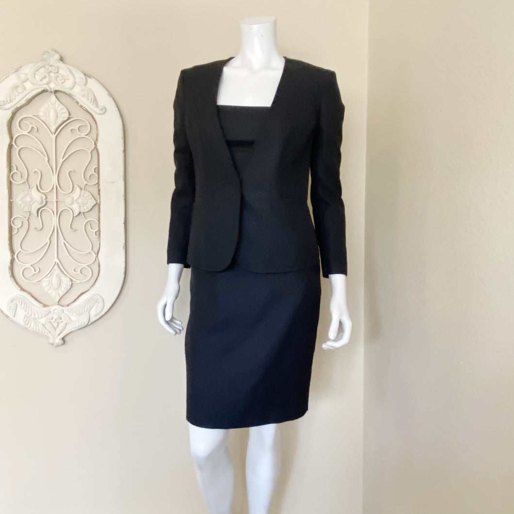 Lavia 18 | Women's Black Dress & Jacket Set | Size: 2