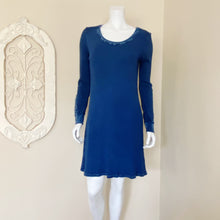 Load image into Gallery viewer, American Able | Womens Blue Denim Like Long Sleeve Thermal Dress | Size: M
