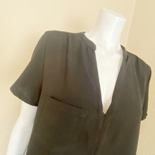 Load image into Gallery viewer, All In Favor | Womens Black Short Sleeve Blouse Dress | Size: XL
