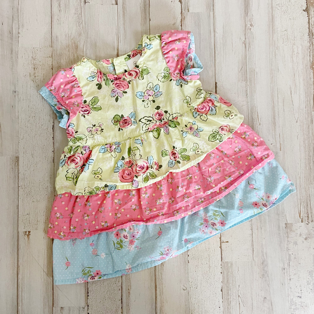 Hanna Andersson | Girls Floral Print Tier Dress | Size: 3-6M