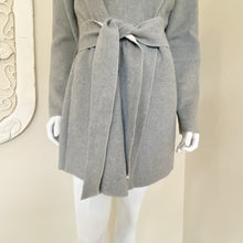 Load image into Gallery viewer, Orb | Womens Gray Oversized Snap Neck with Belt Waist Jacket | Size: M
