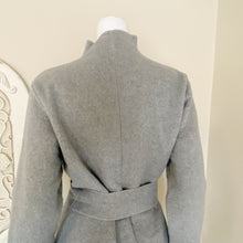 Load image into Gallery viewer, Orb | Womens Gray Oversized Snap Neck with Belt Waist Jacket | Size: M
