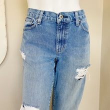 Load image into Gallery viewer, Tommy Hilfiger | Womens Vintage Y2K Blue Distressed Boyfriend Jeans | Size: 6
