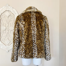 Load image into Gallery viewer, Via Spiga | Womens Faux Fur Vegan Leopard Jacket | Size: M
