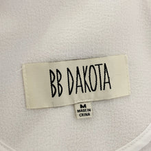 Load image into Gallery viewer, BB Dakota | Womens White Zip Front Crop Moto Blazer Jacket | Size: M
