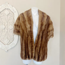 Load image into Gallery viewer, Woolf Brothers | Womens Vintage Red Brown Fur Mink Cape Stole
