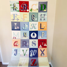 Load image into Gallery viewer, Pottery Barn Kids | Childrens Alphabet Fabric Banner Wall Hanging
