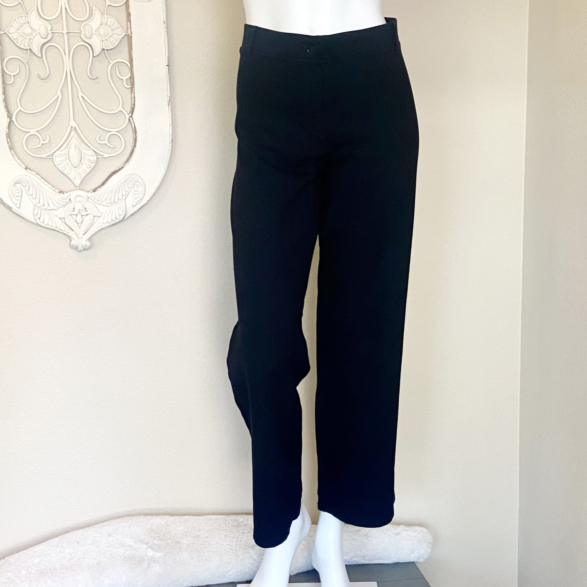 Betabrand  Womens Black Boot-Cut Classic Dress Pant Yoga Pants