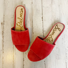 Load image into Gallery viewer, Sam Edelman | Womens Red Suede Liliana Slide | Size: 8
