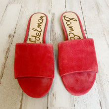 Load image into Gallery viewer, Sam Edelman | Womens Red Suede Liliana Slide | Size: 8
