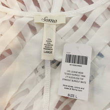 Load image into Gallery viewer, Soma | Womens White Sheer Tie Back Burnout Tank with Tags | Size: L
