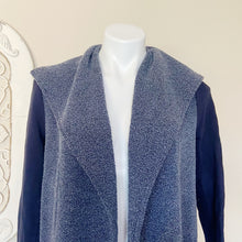 Load image into Gallery viewer, Anthropologie | Womens Saturday Sunday Blue Terry Cloth Open Long Cardigan | Size: XS

