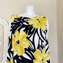 Load image into Gallery viewer, Alyx | Womens Black and Yellow Floral Print Sleeveless Dress | Size: 24
