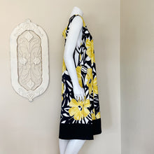 Load image into Gallery viewer, Alyx | Womens Black and Yellow Floral Print Sleeveless Dress | Size: 24
