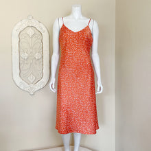 Load image into Gallery viewer, Forever 21 | Womens Coral and Blue Floral Print Slip Dress | Size: L
