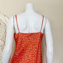 Load image into Gallery viewer, Forever 21 | Womens Coral and Blue Floral Print Slip Dress | Size: L
