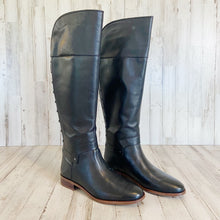 Load image into Gallery viewer, Franco Sarto | Womens Black Leather Stud Back Tall Roxie Boots | Size: 7.5
