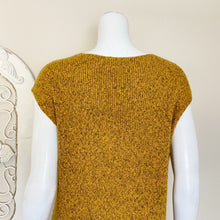 Load image into Gallery viewer, Atmosphere | Womens Heather Yellow Short Sleeve Sweater Dress | Size: 8
