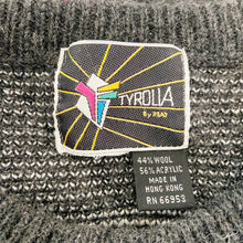 Load image into Gallery viewer, Tyrolia by Head | Gray Wool Blend Snowflake Knit Pullover Sweater| Size: M
