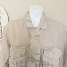 Load image into Gallery viewer, Anthropologie | HEI HEI Womens Taupe Faded Camo Zip Utility Jacket with Tags | Size: S
