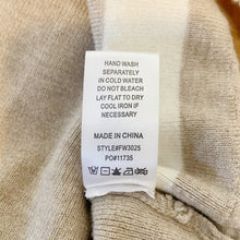 Load image into Gallery viewer, Fab&#39;rik | Womens Tan, Black and Cream Stripe Pullover Knit Sweater | Size: M
