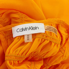 Load image into Gallery viewer, Calvin Klein | Womens Bright Orange Ruffle Short Sleeve Top | Size: M
