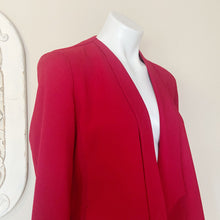 Load image into Gallery viewer, Fab&#39;rik | Womens Red Open Crop Blazer Jacket | Size: M

