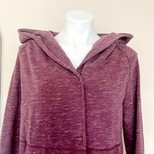 Load image into Gallery viewer, Lululemon | Womens Burgundy Two Button Hooded Knit Jacket | Size: 6
