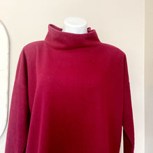Load image into Gallery viewer, Anthropologie | Womens Burgundy Ribbed Soft Mockneck Long Sleeve Pullover | Size: S
