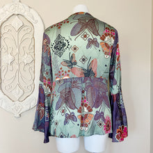 Load image into Gallery viewer, Odd Molly | Womens Colorful Bell Sleeve Button Down Blouse | Size: M
