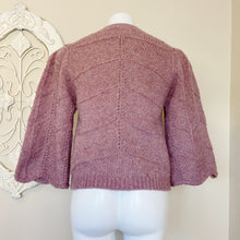 Load image into Gallery viewer, Fab&#39;rik | Womens Lavender Knit Puff Sleeve Sweater | Size: S
