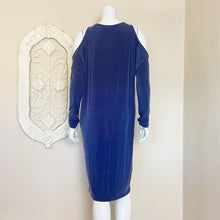 Load image into Gallery viewer, Anthropologie | Eri + Ali Womens Navy Cold Shoulder Long Sleeve Dress with Tags | Size: M
