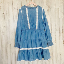 Load image into Gallery viewer, Boden | Girls Blue Denim Long Sleeve Dress | Size: 9-10Y
